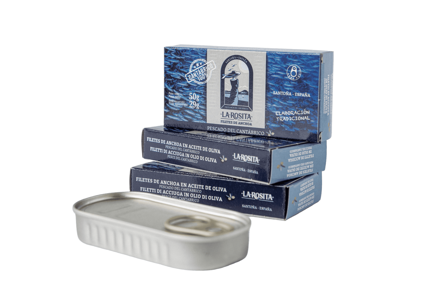 Anchoas Del Cantábrico En Aceite De Oliva 50g PREMIUM