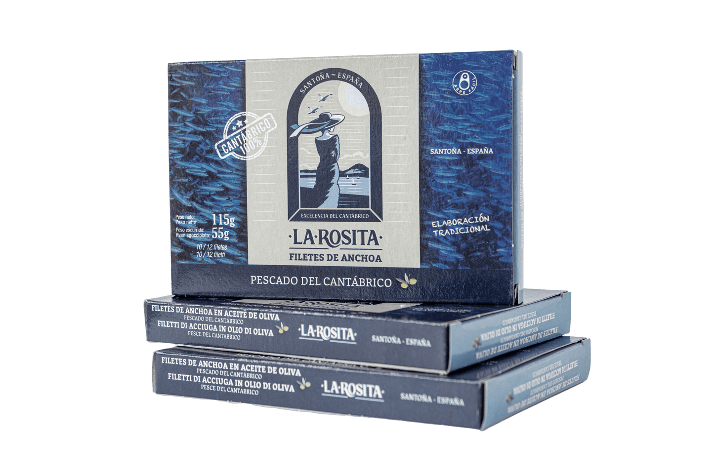Anchoas Del Cantábrico En Aceite De Oliva 115g PREMIUM