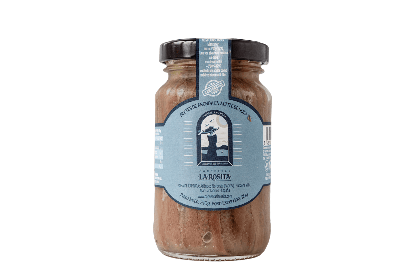 Anchoas Del Cantábrico En Aceite De Oliva 210g